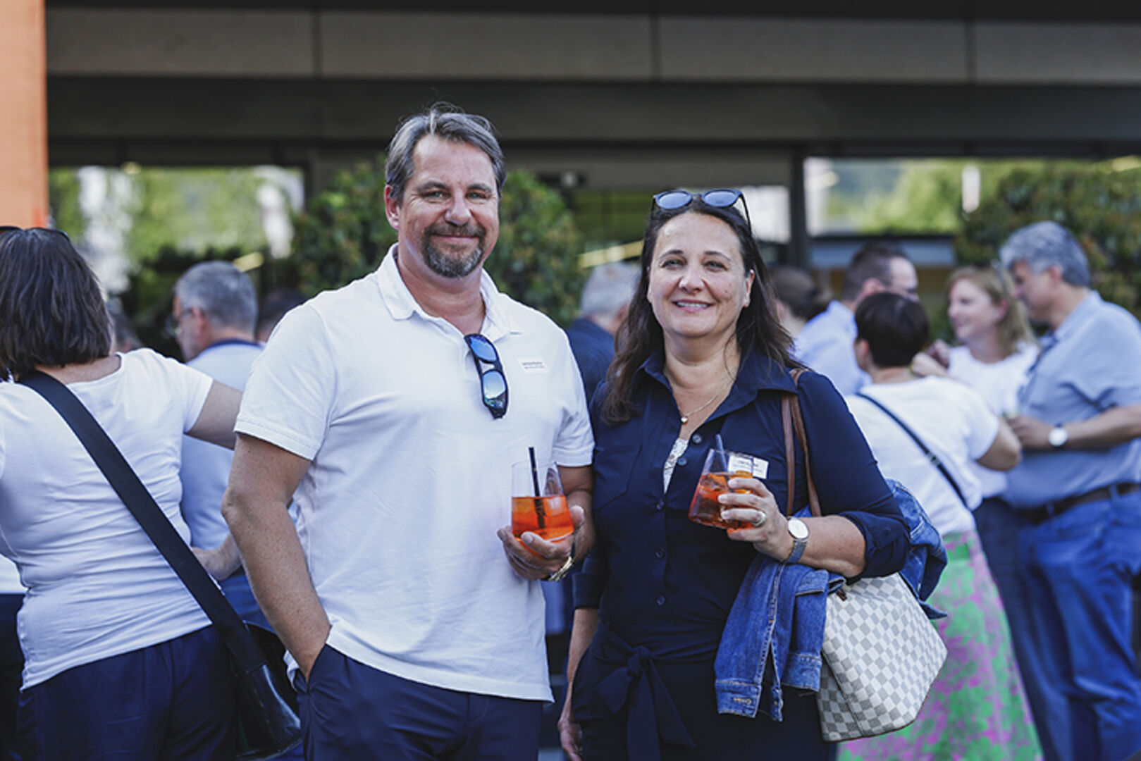 Karlheinz Buschor und Elke Waibel (Nägele Bau)