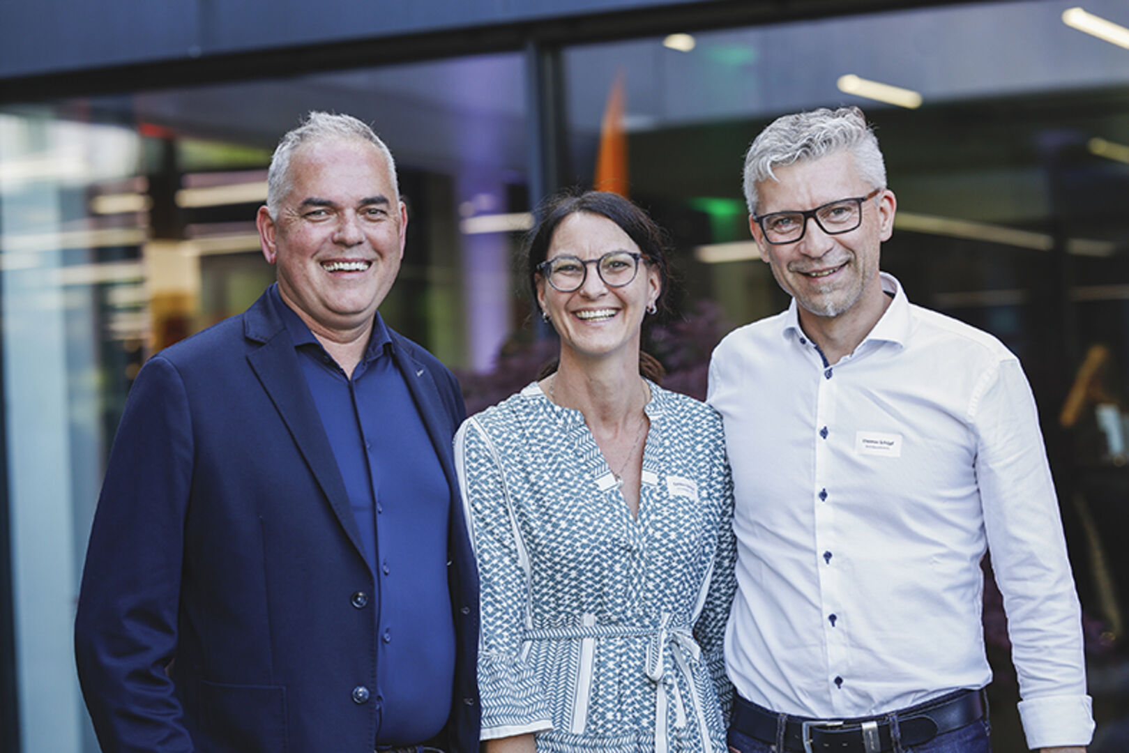 Richard Gruber (Inhaus), Carmen und Thomas Schöpf (Wohnbauselbsthilfe) (v. li.)