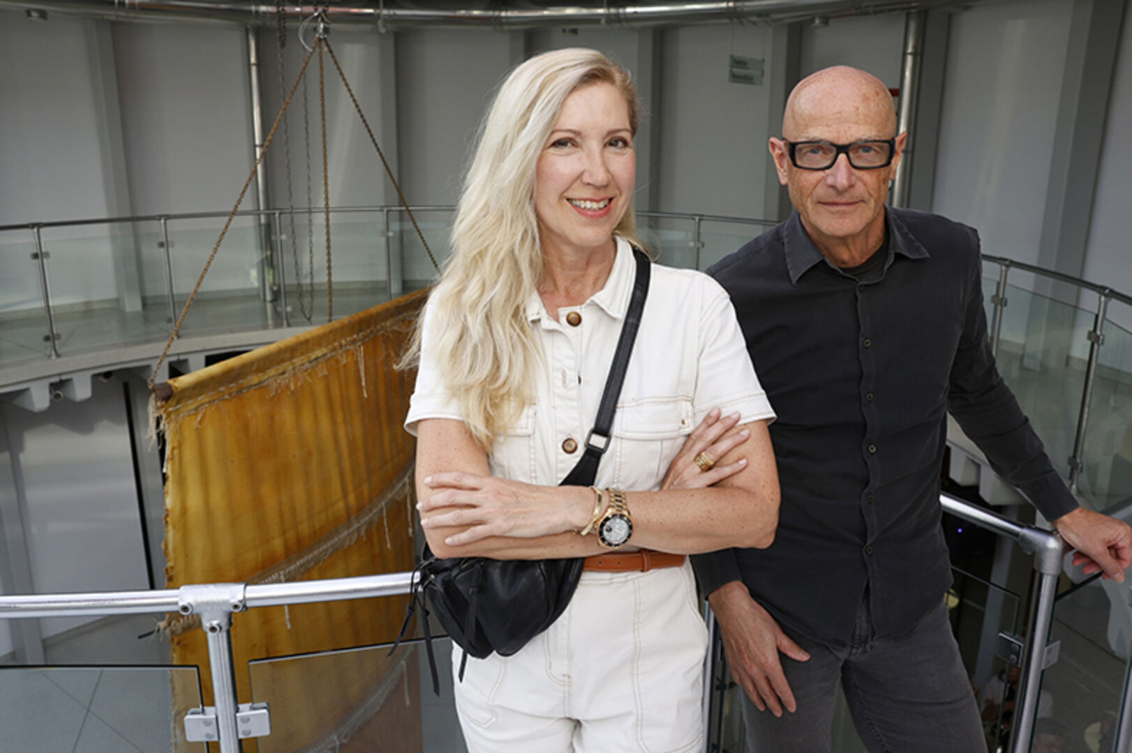 Alexandra Serra (Fotografin) und Thomas Häusle (Kunstraum Dornbirn)