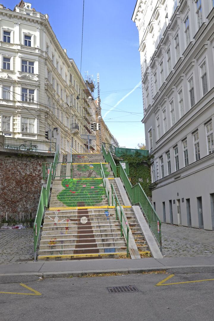 Eine Stiege in der Wiener Innenstadt