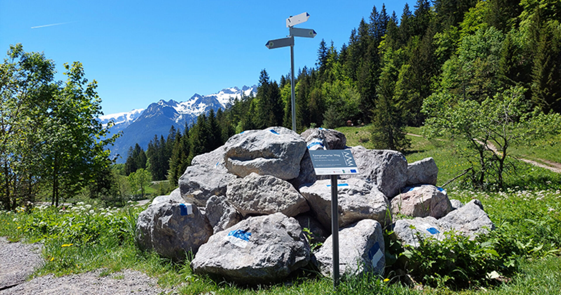 Kunstwerk am Alpine Art Muttersberg