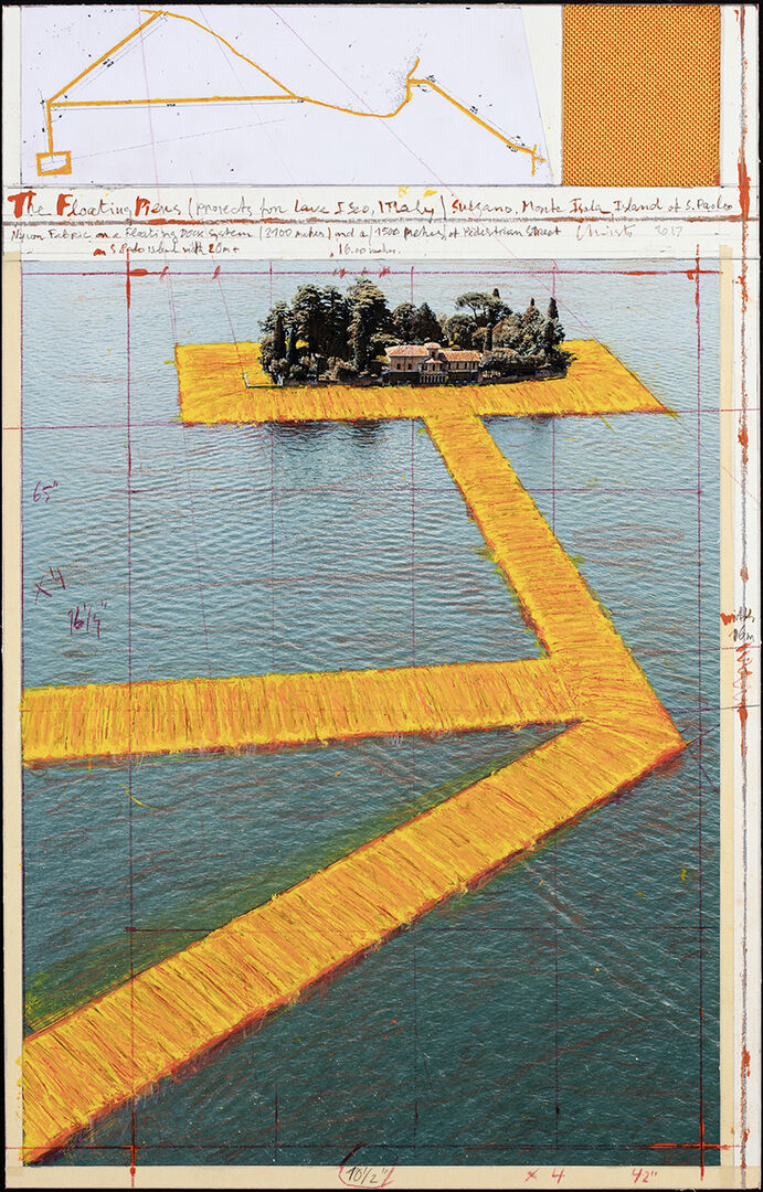 Christo – The Floating Piers  (Projekt für den Iseosee, Italien), 2017
