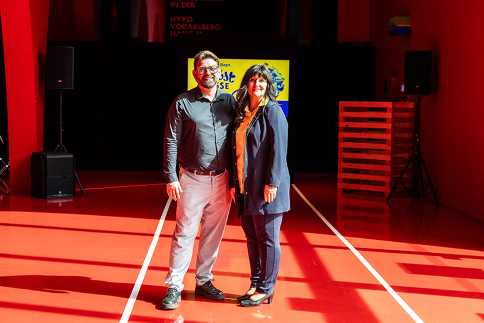 Modeschau Macher Dieter Sapper und Yvonne Schrott-Greussing (Kommunikaktion Messe)