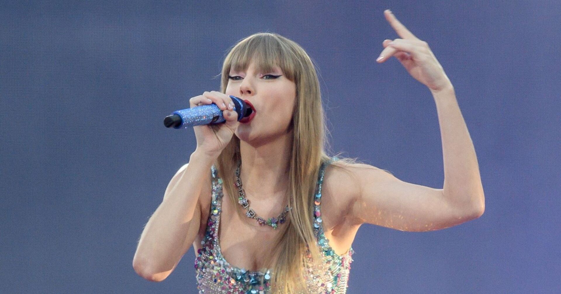 Superstart Taylor Swift bei einem Auftritt während der Eras Tour