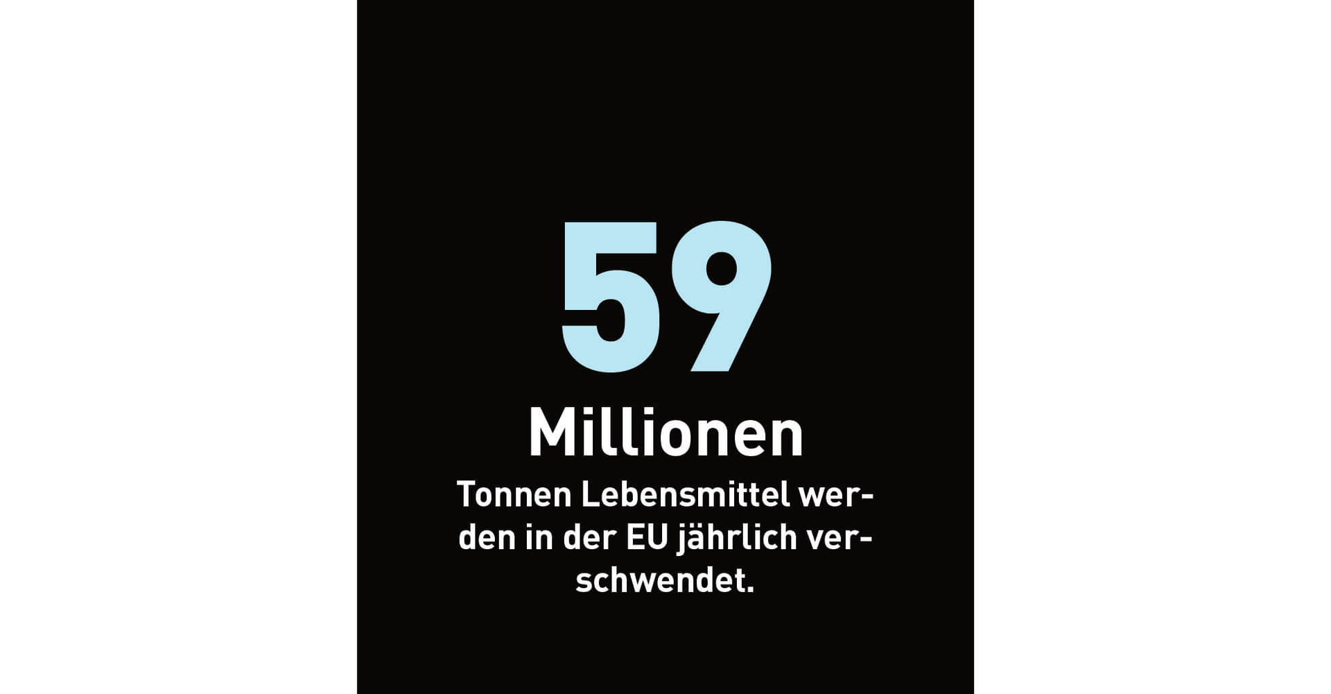 59 Millionen Tonnen Lebensmittel werden in der EU jährlich verschwendet.