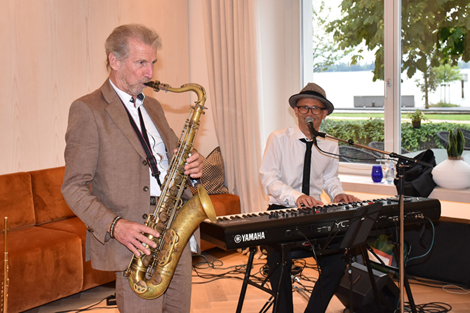 Blues, Jazz, Soul und Funk gabs von Christof Waibel und Saxophonist Toni Heidegger