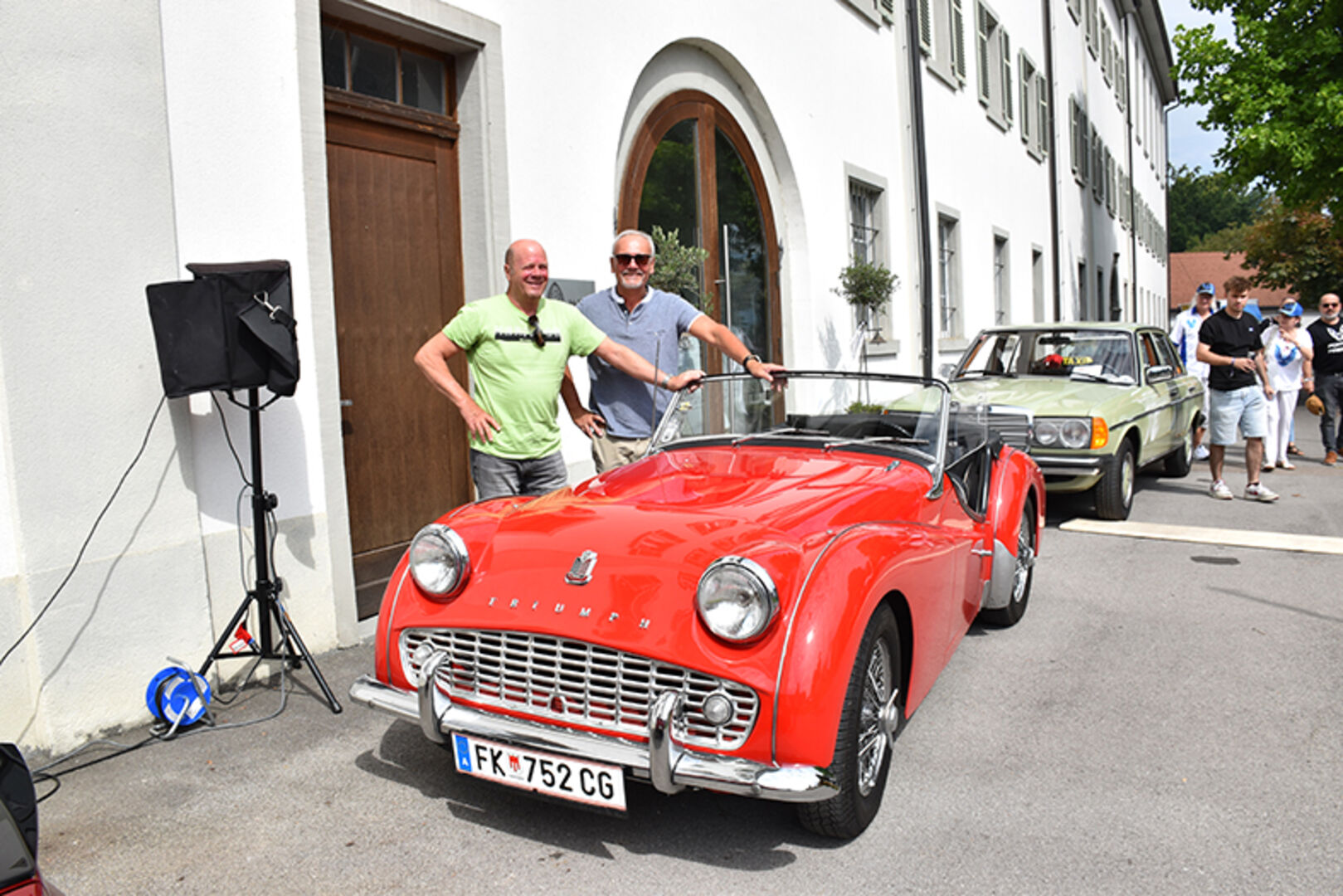 Bereits zum 5. Mal dabei: Peter Hirschauer und Gerhard Ritter aus Feldkirch mit ihrem Triumph