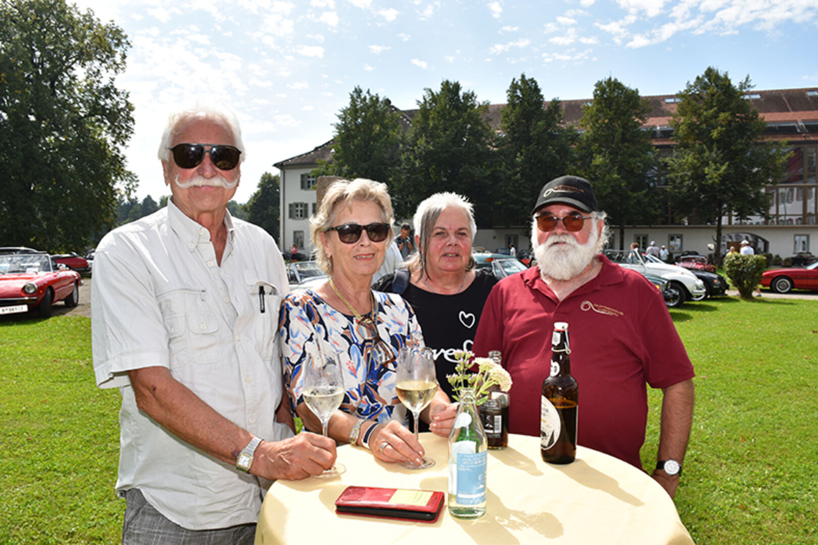 Stammgäste bei Drive2help: Norbert mit Marianne Reis (Hohenems) und Herlinde und Herbert Kremmel (Lustenau)