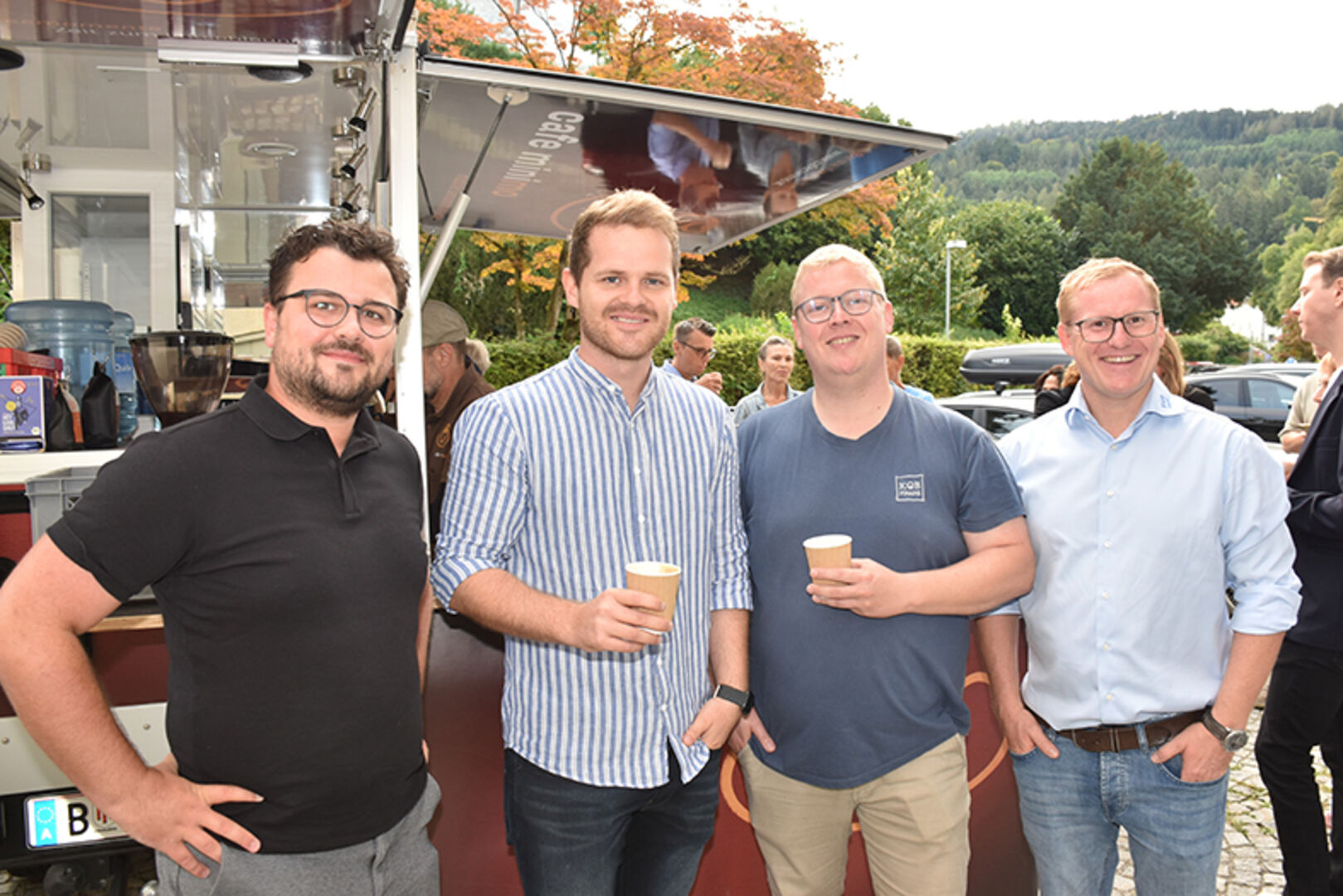 Daniel Ruck (PIV-Immobilien Hörbranz), Philipp Klimmer (Klimmer Wohnbau), Hanno und Jochen Köb (Koeb-Finanz)