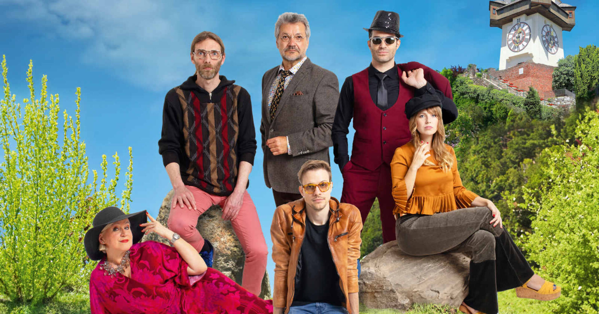 Das Werbeplakat für die neue Theaterproduktion: Mord an der Mur