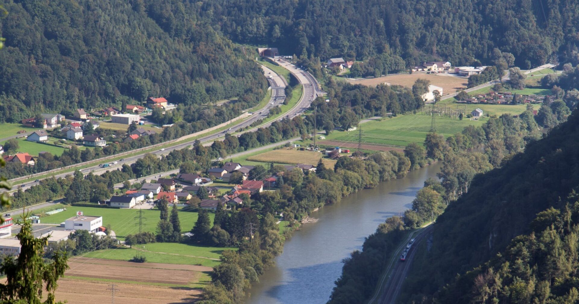Panoramafoto bei der A9 Richtung Gratkorn
