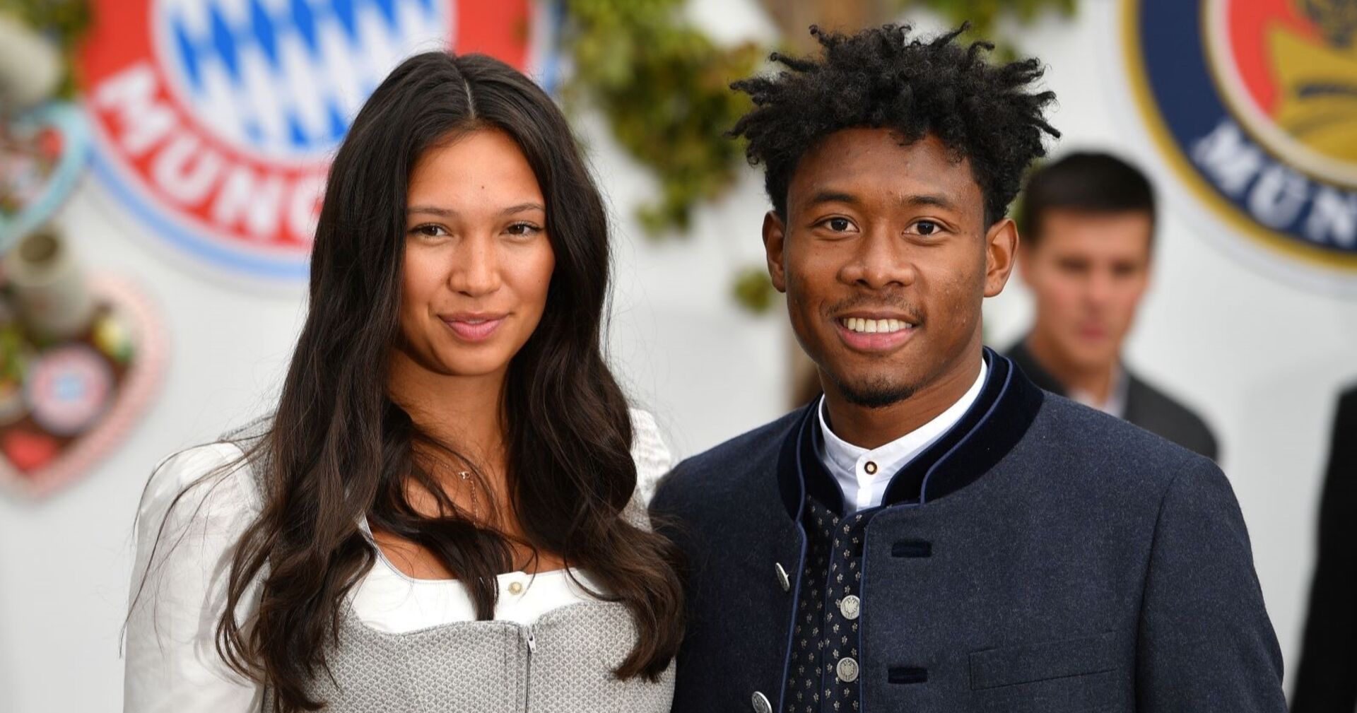 David Alaba und Shalimar Heppner beim Oktoberfest