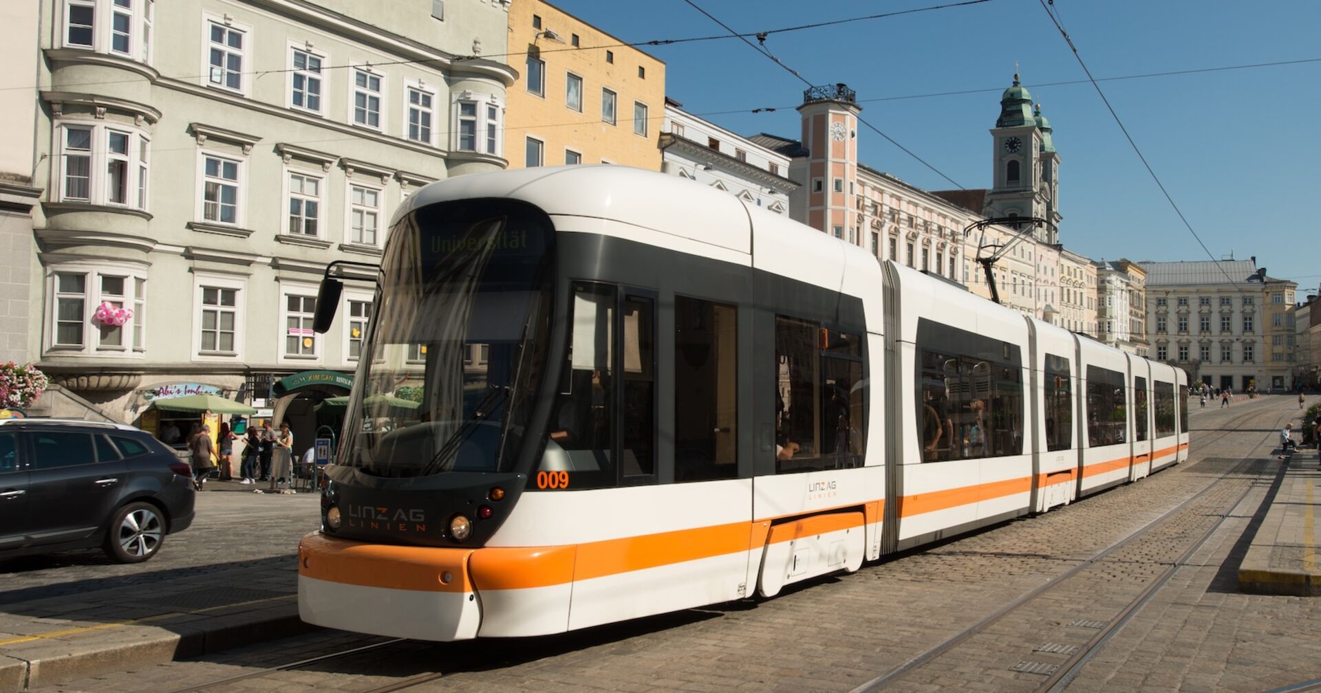 Straßenbahn Hauptplatz Linz