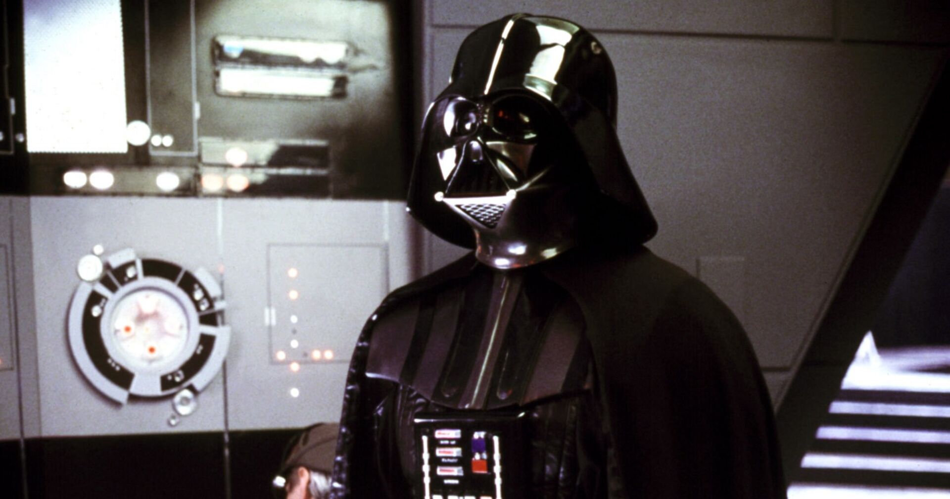 Darth Vader in Star Wars.