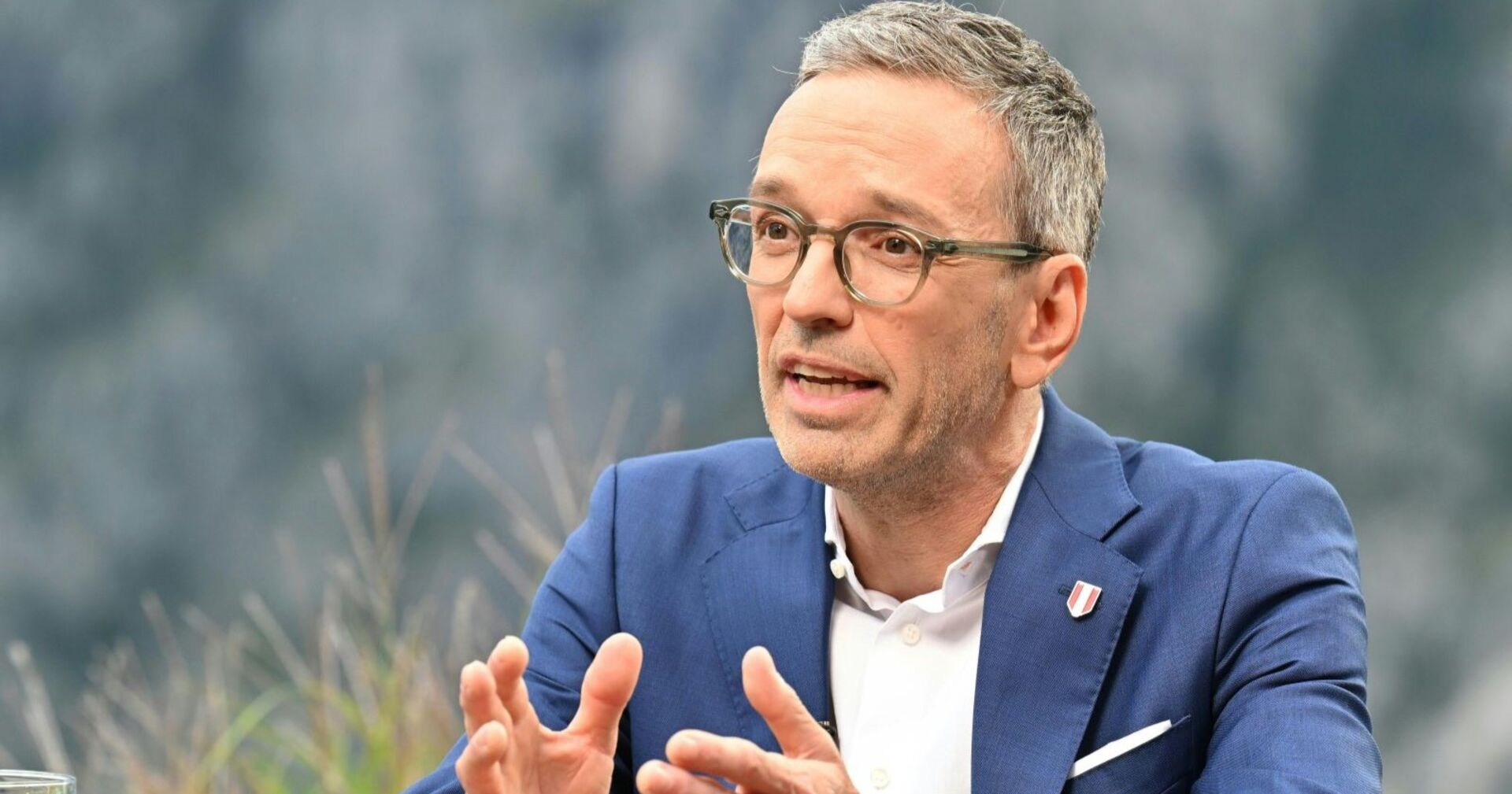 Herbert Kickl beim Interview im ORF Sommergespräch.