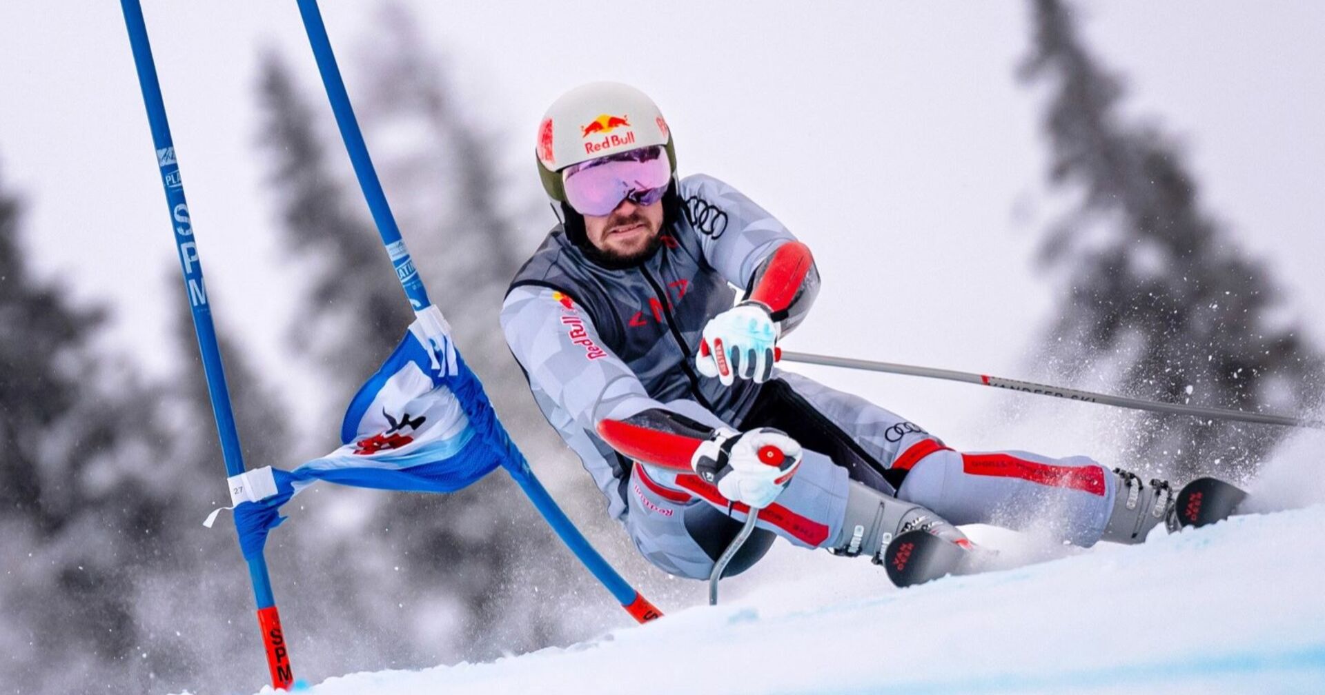 Marcel Hirscher bei einer Trainingsfahrt
