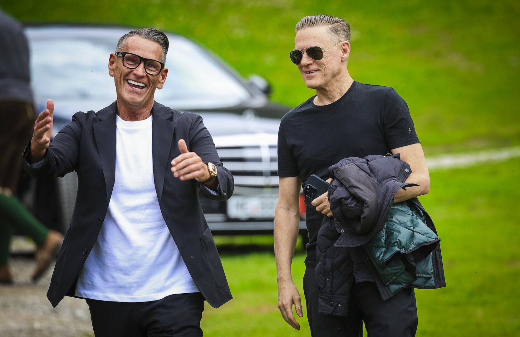 Klaus Leutgeb mit Bryan Adams.