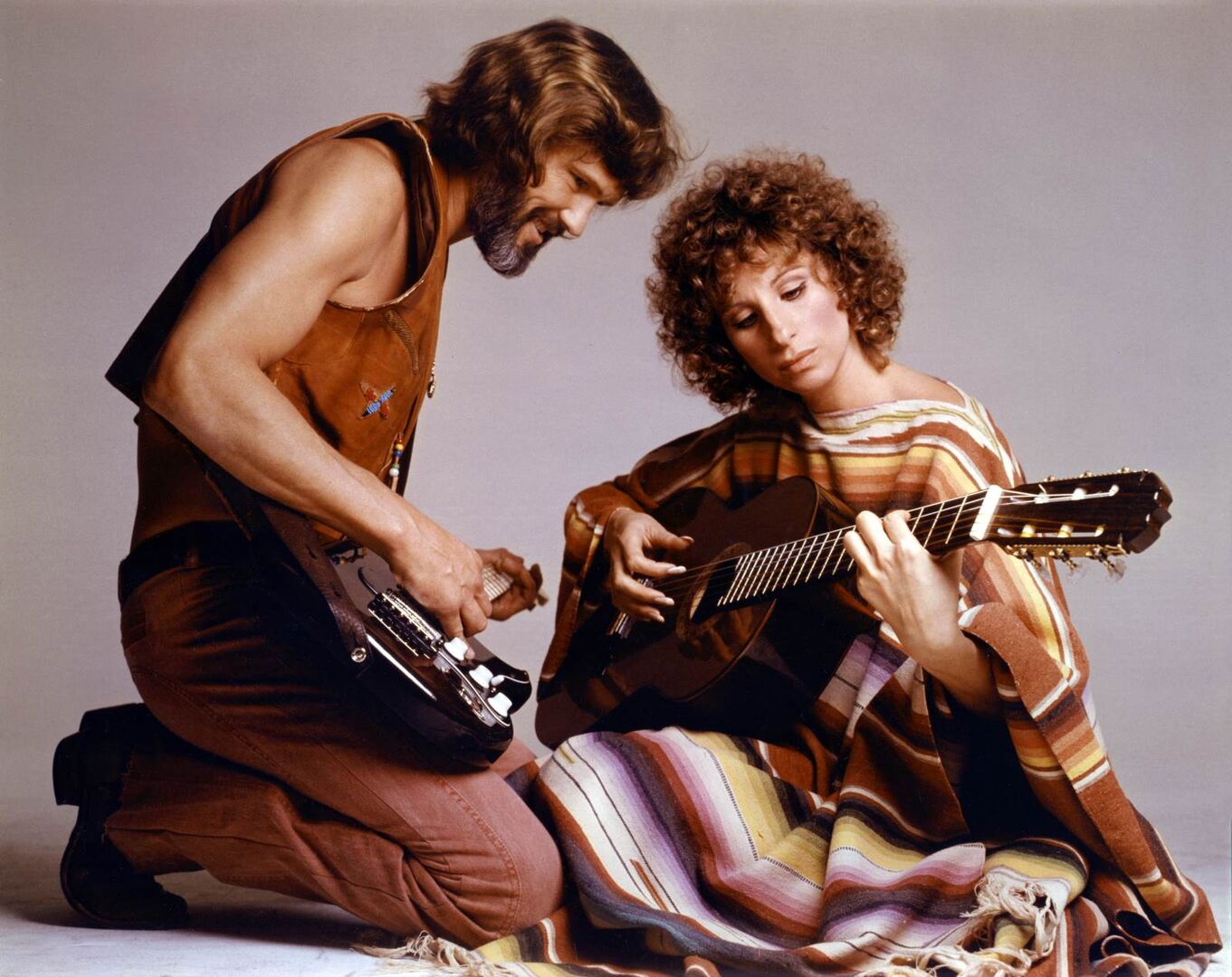 Kris Kristofferson und Barbra Streisand in &quot;A Star Is Born&quot; (1976).
