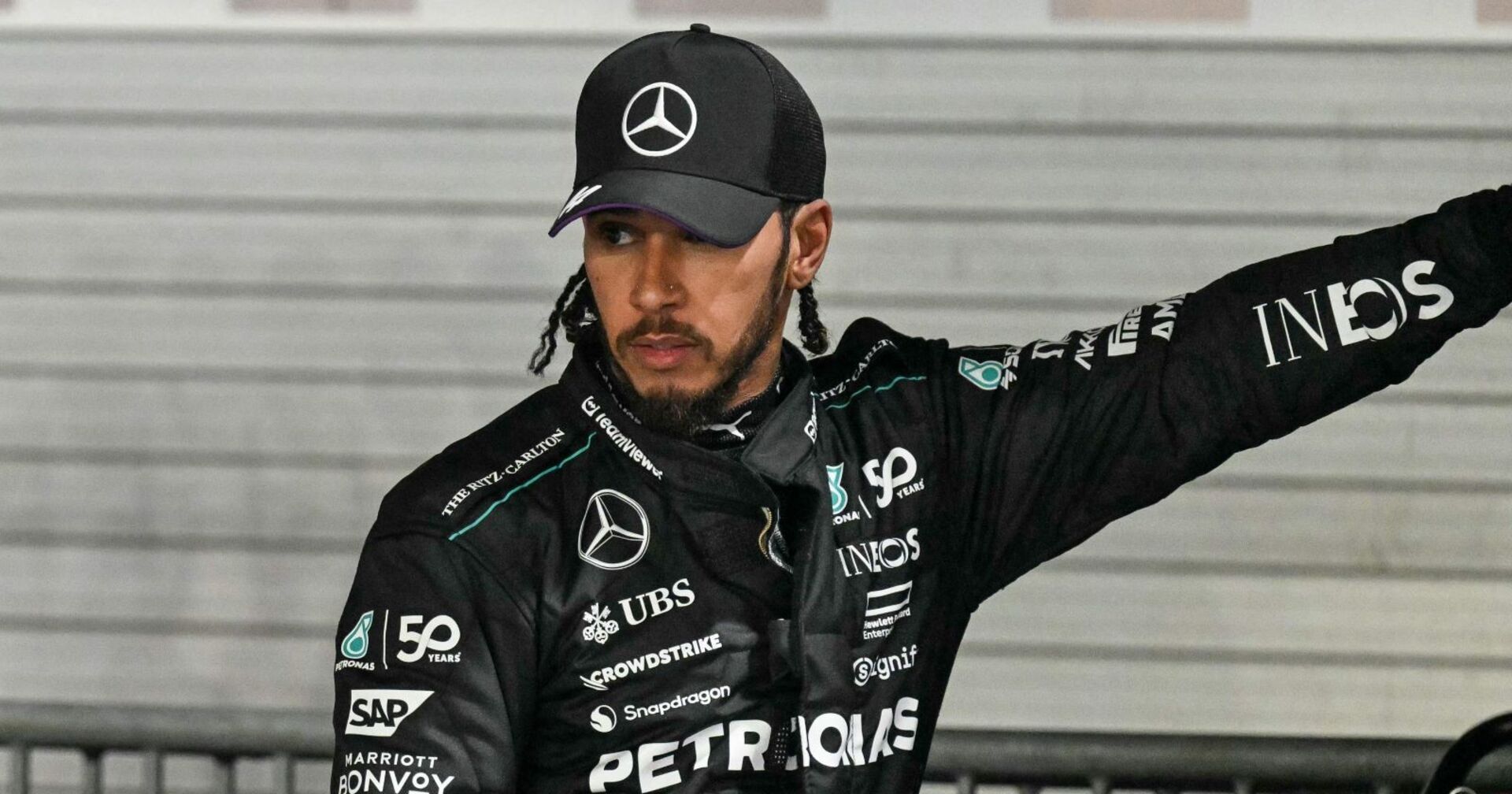 Lewis Hamilton im Mercedes-Rennanzug