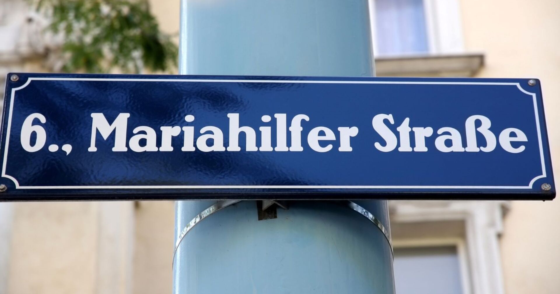 Straßenschild der Mariahilfer Straße