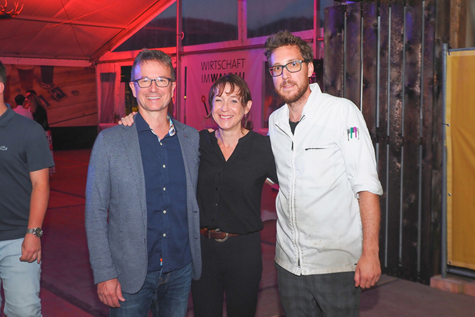 Hoakligs Catering: Harry und Bianca Wieshofer-Tomaselli, Chefkoch Daniel  Mostögl (v. li.)