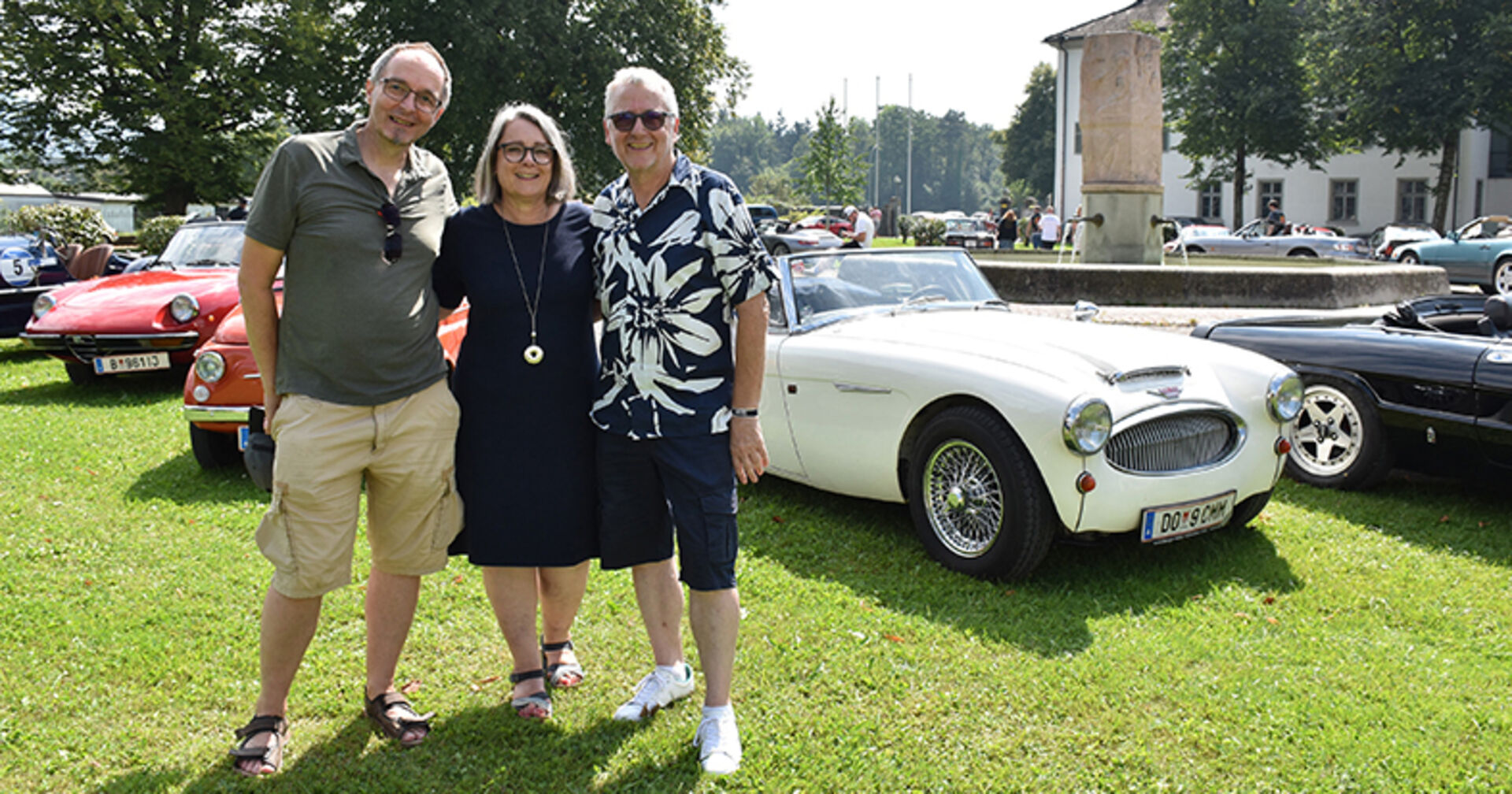 Die Drive2help-Organisatoren: Gernot Stoitzner mit Beate und Hans-Peter Schuler