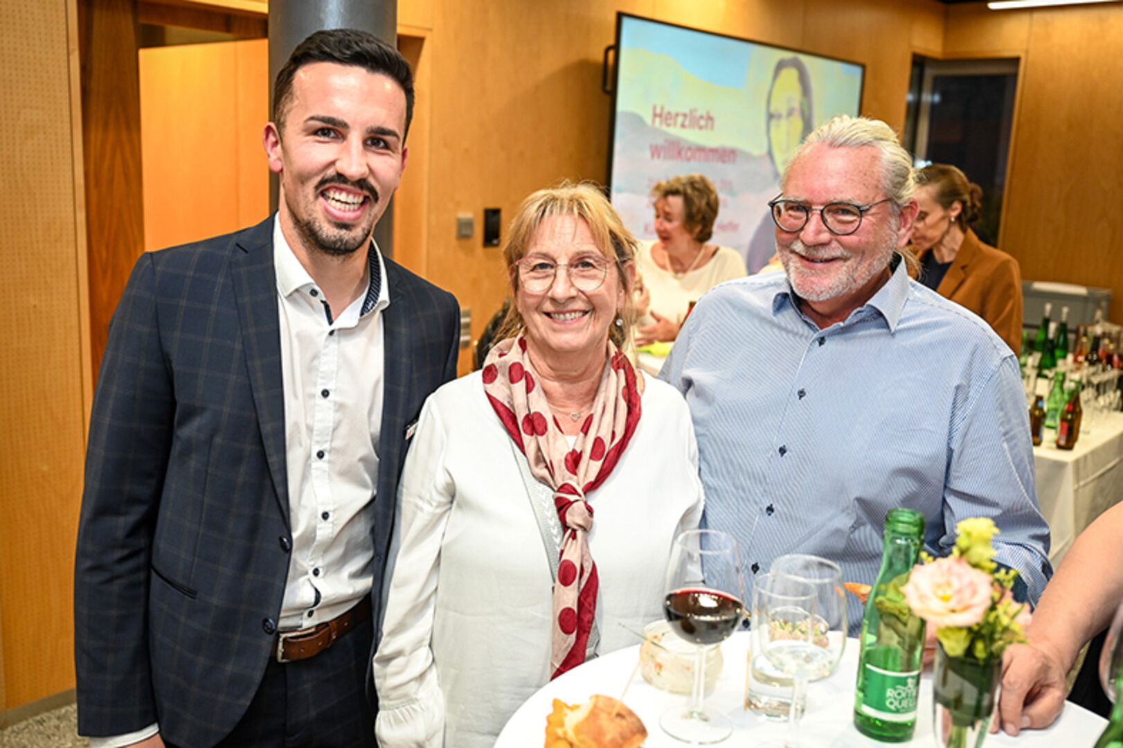 Robin Lhotzky (Sparkasse), Karin und Karl Danler (Bregenz) (v. li.)