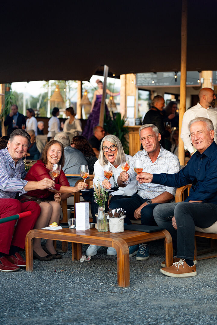 Alfred und Helga Frühwirth, Jutta und Andreas Gunz mit Manfred Hinteregger