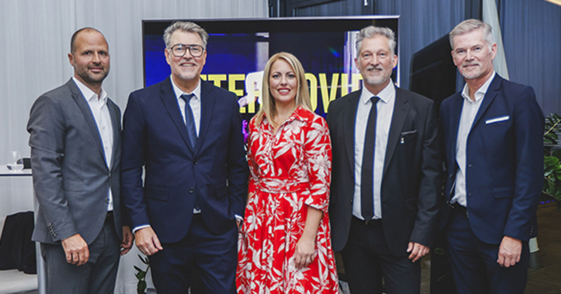 LR Marco Tittler, IM Friseure Günther Plaickner, Moderatorin  Marion Lenz , Alexander Brendel (Paul Mitchell Österreich) und Casino Dir. Bernhard Moosbrugger (v. li.)