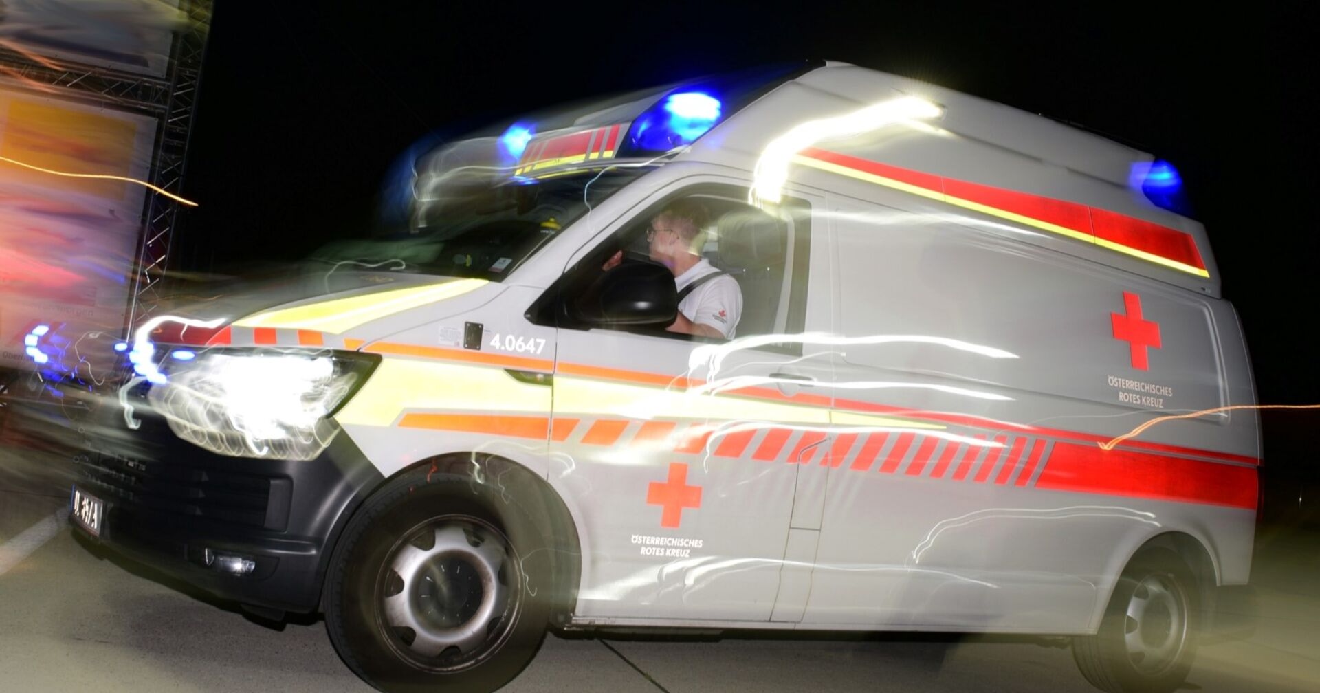 Fahrender Einsatzwagen