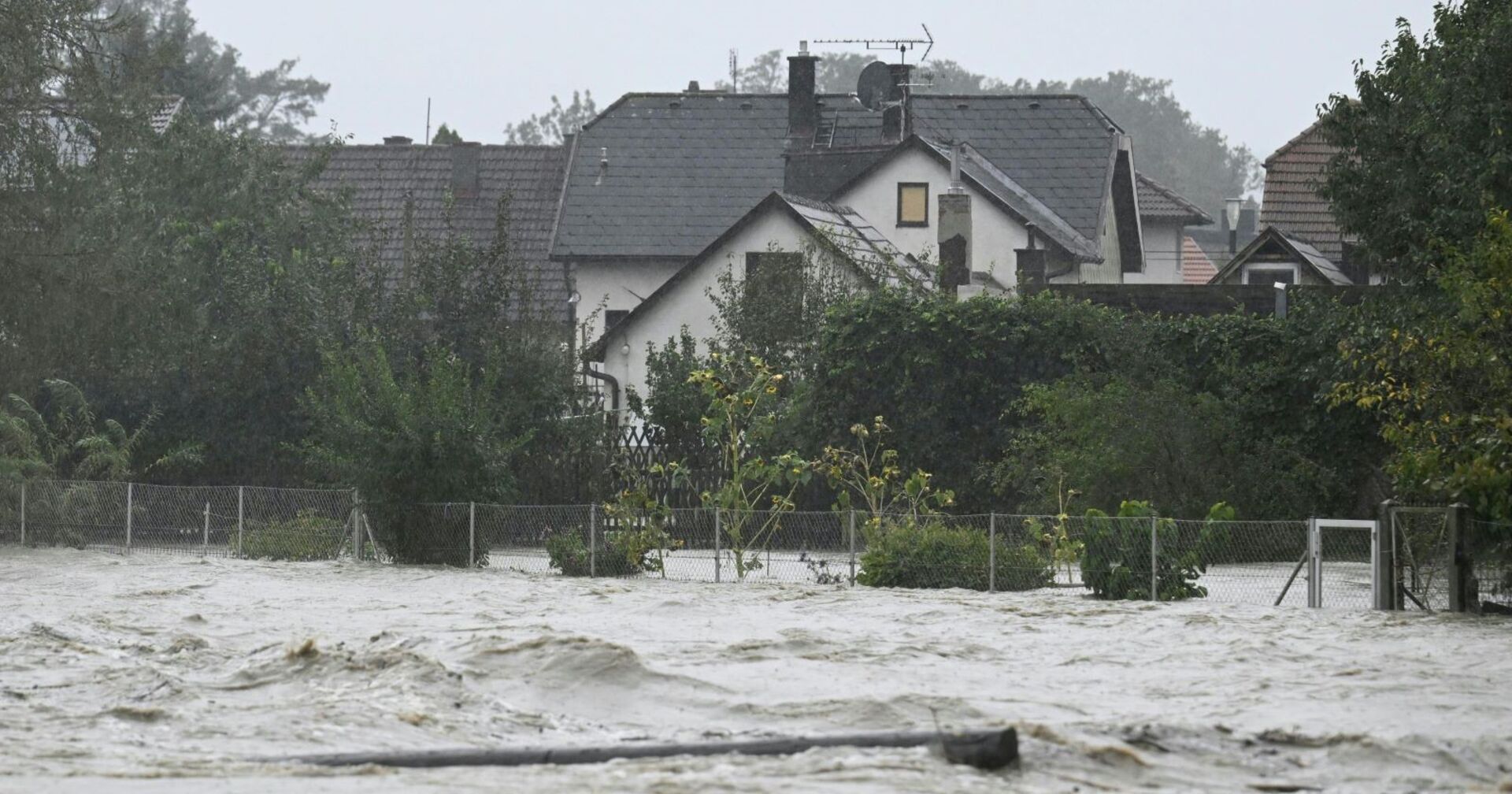 Überflutete Straßen in Neulengbach, 15. September 2024