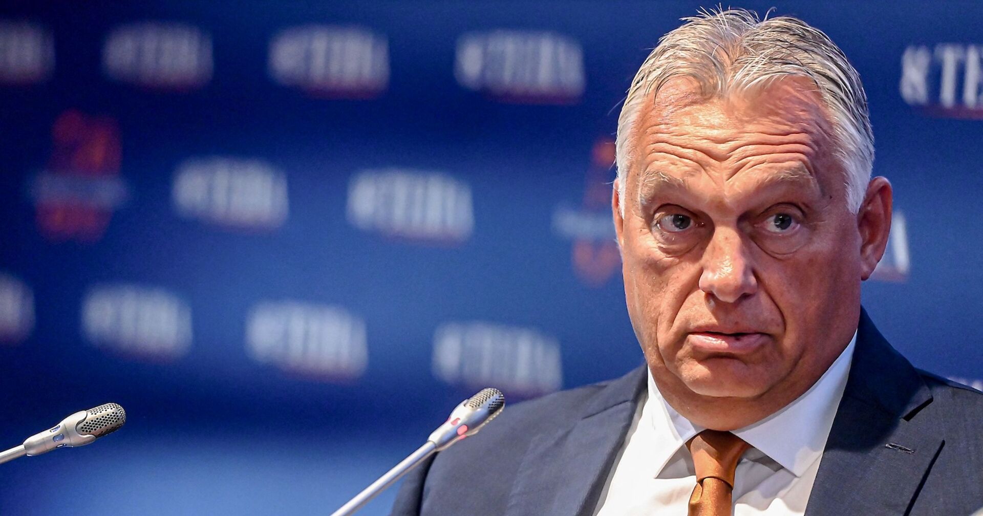 Viktor Orban bei eine Gipfel