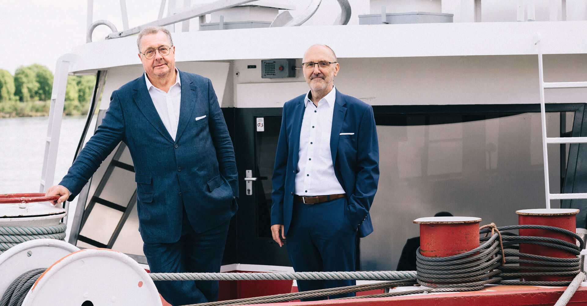 DDSG Blue Danube und die beiden Geschäftsführer Wolfgang Fischer und Wolfgang Hanreich fahren nach dem Kauf von zwei weiteren Schiffen im Frühling weiter auf Wachstumskurs.