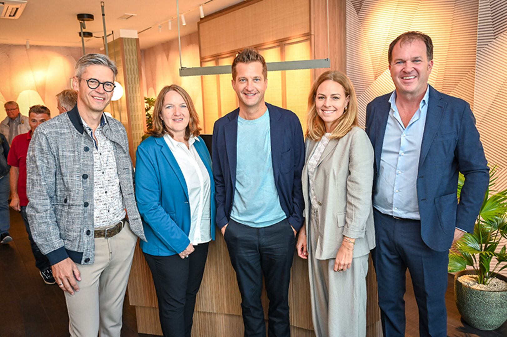 Rainer Nägele, Nadja Nachbaur mit den ORF Moderatoren Oliver und Kerstin Polzer sowie Michael Nachbaur