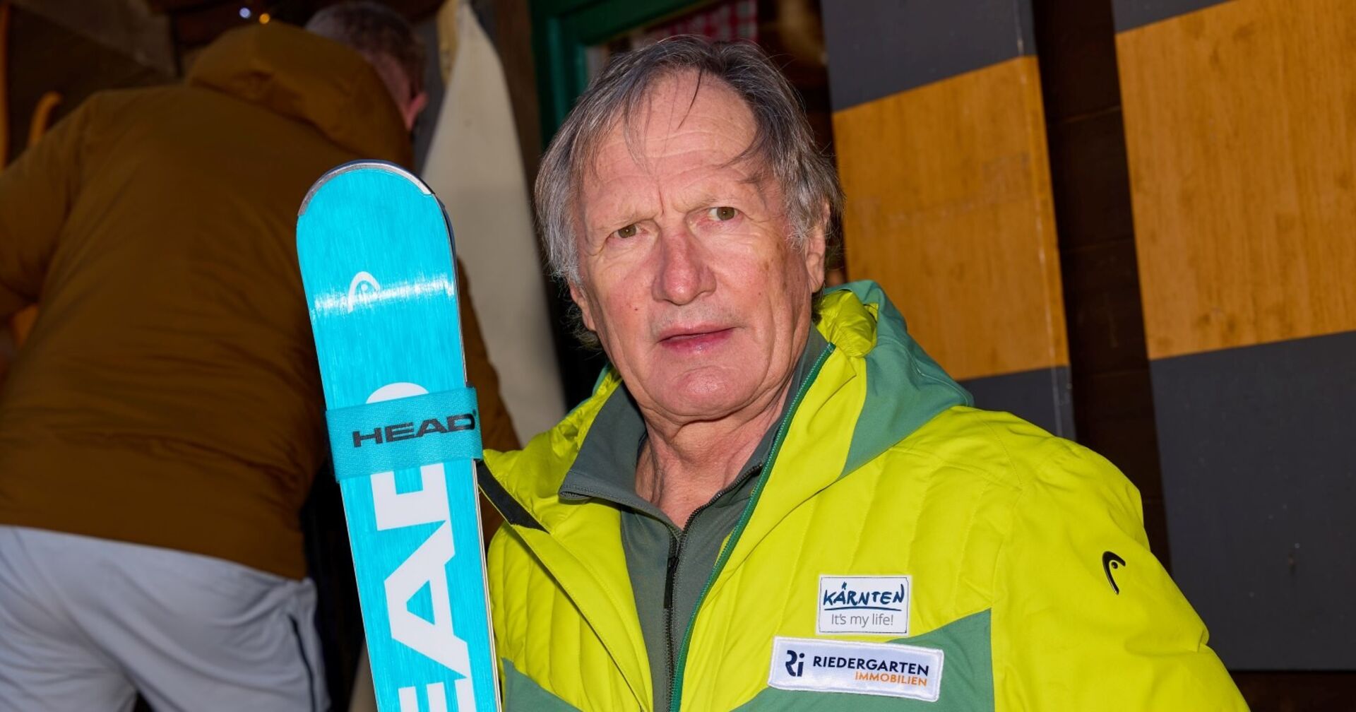 Franz Klammer bei einem Benefizrennen