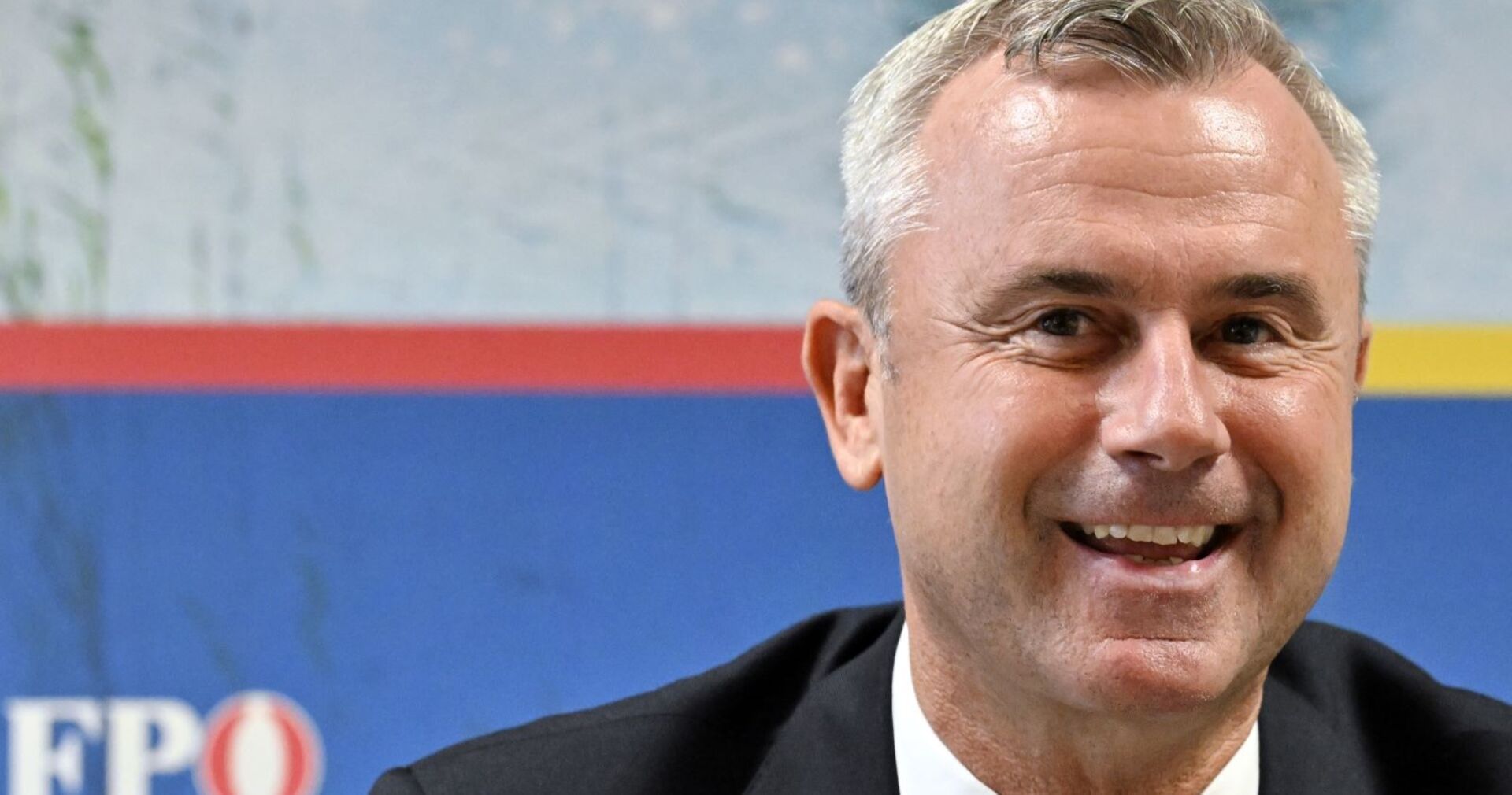 Norbert Hofer bei der Pressekonferenz in Eisenstadt, Burgenland