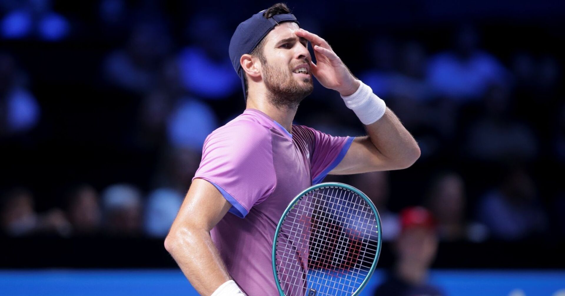 Karen Khachanov beim Wien-Finale