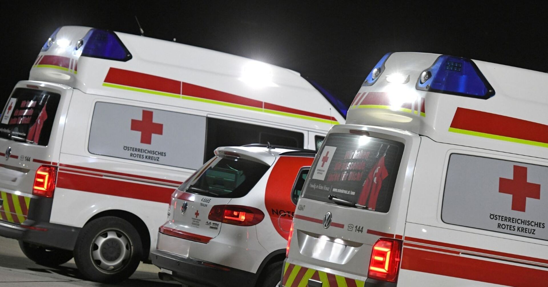 Rettungsfahrzeuge des Roten Kreuzes