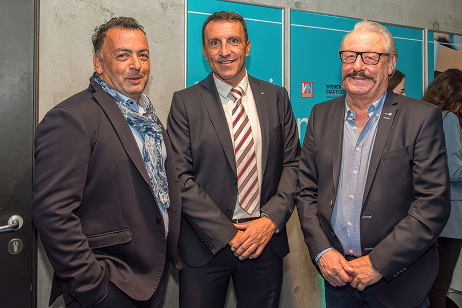 Oskar Stern, Zeljko Radic und Kurt Nuderscher (v. li.)