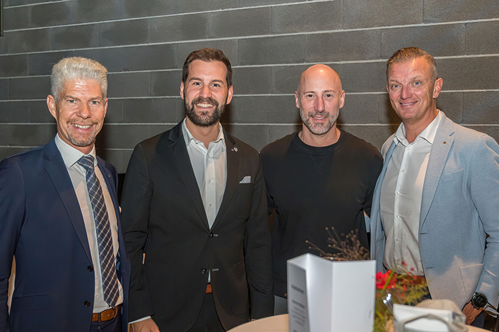 Thomas Schreiber, Bürgermeister Simon Tschann, Dr. Clemens Pichler und Wolfgang Eichler (v. li.)