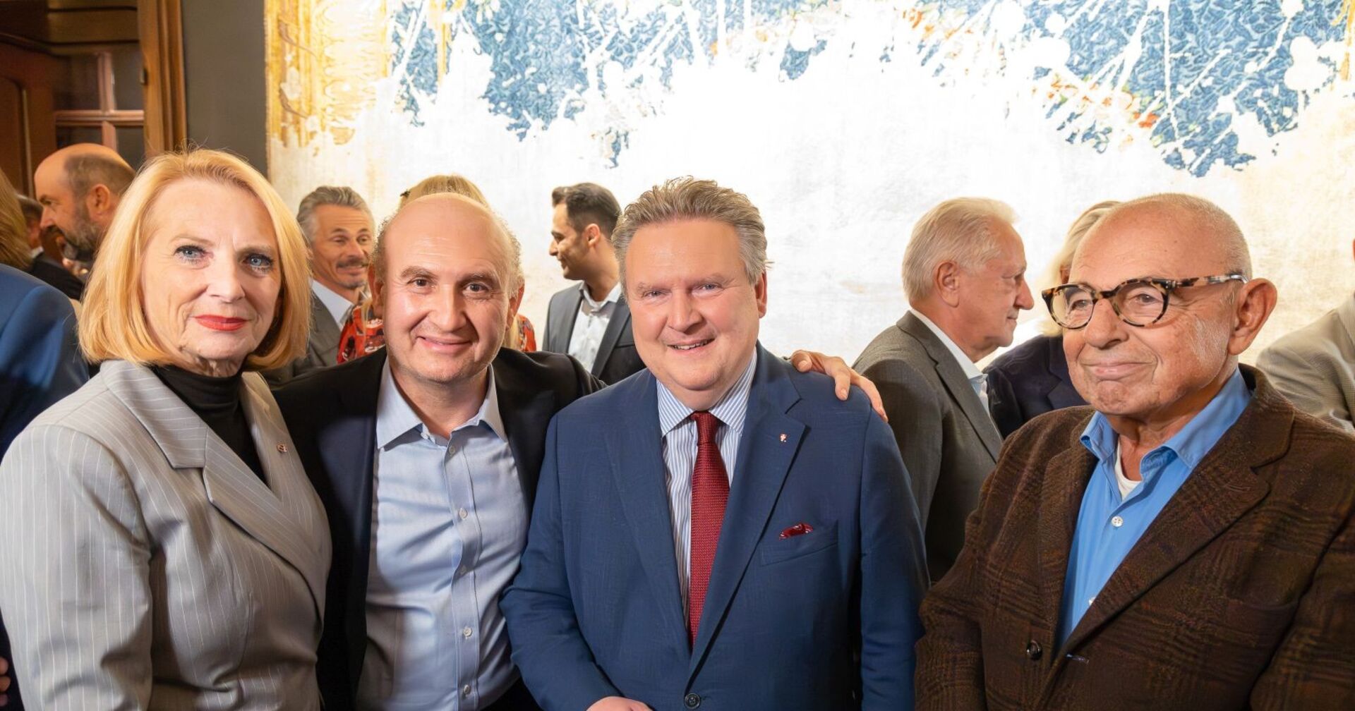 Doris Bures, Ali Rahimi, Michael Ludwig und Mariusz Jan Demner lächeln in die Kamera