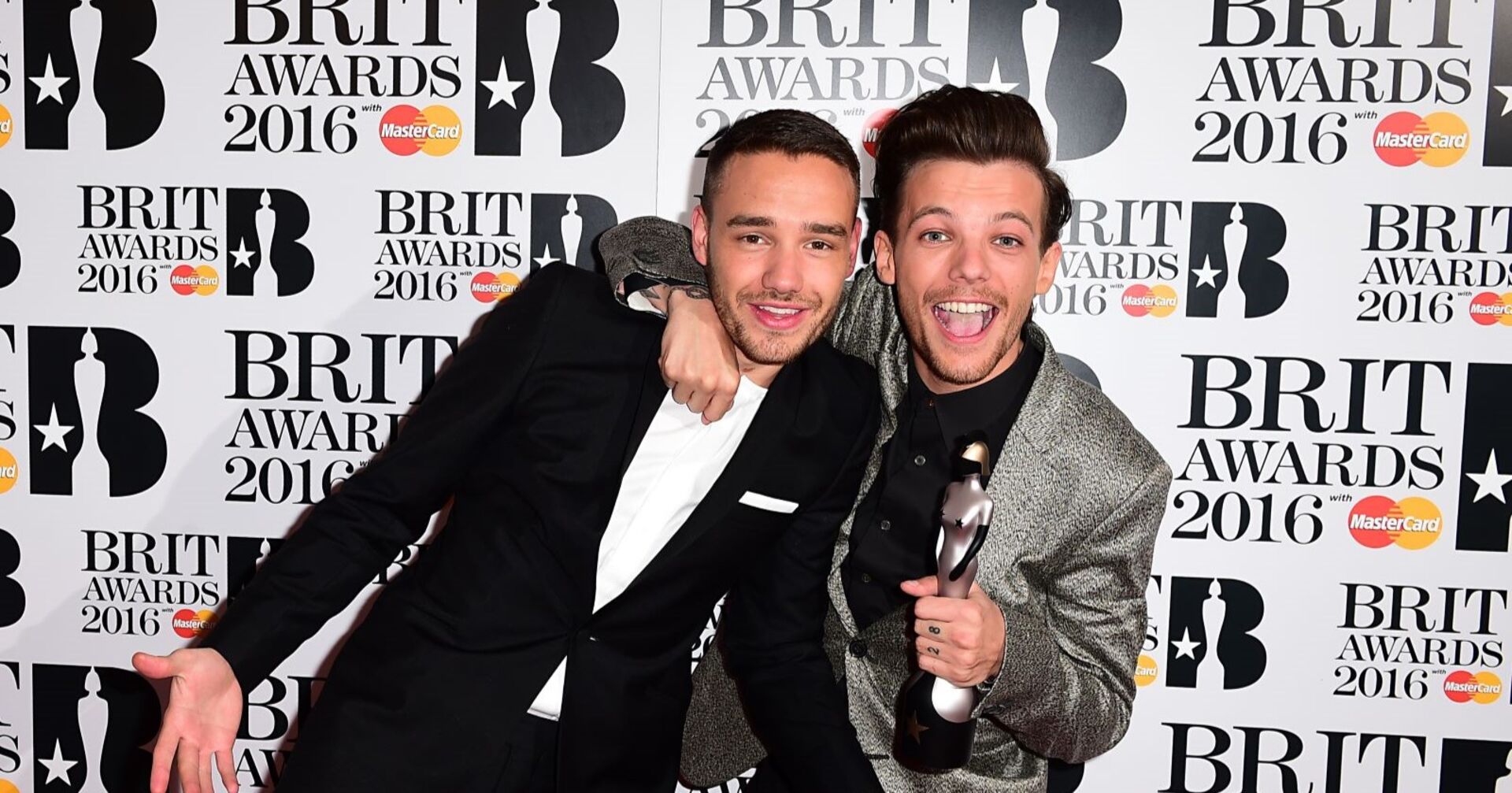 Liam Payne und Louis Tomlinson 2016 bei den BRIT Awards