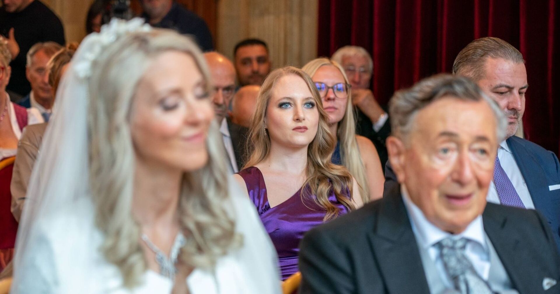 Jacky bei der Trauung von Simone und Richard Lugner.