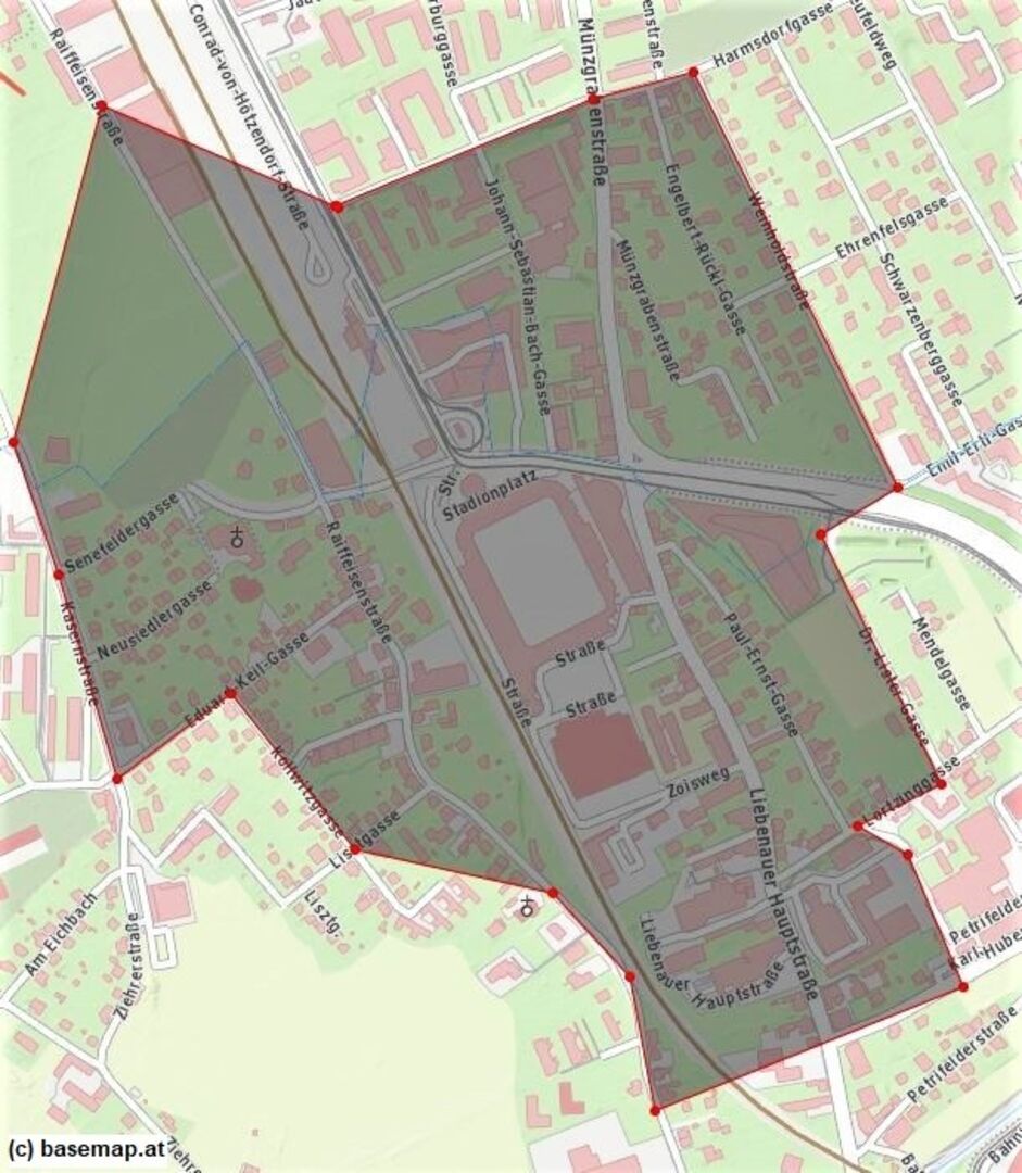 Karte des Sperrgebietes