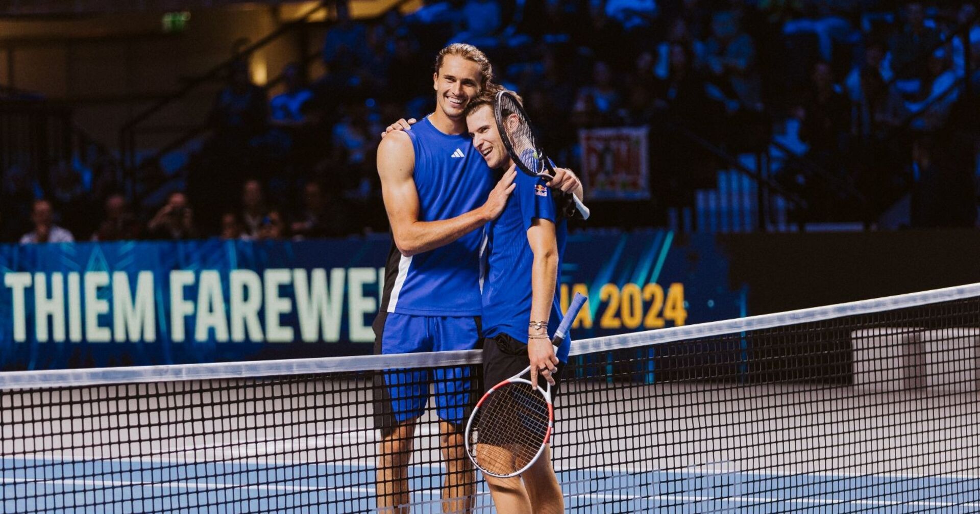 Dominic Thiem und Alexander Zverev auf dem Center Court der Wiener Stadtr