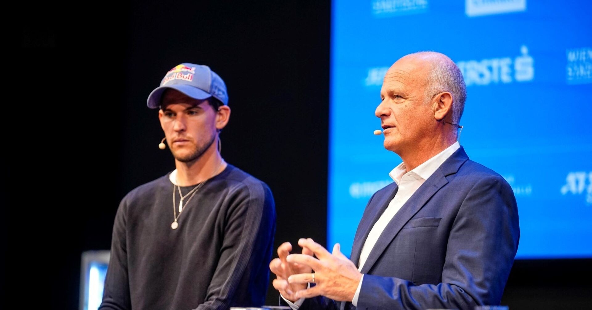 Dominic Thiem mit Turnierdirektor Herwig Straka