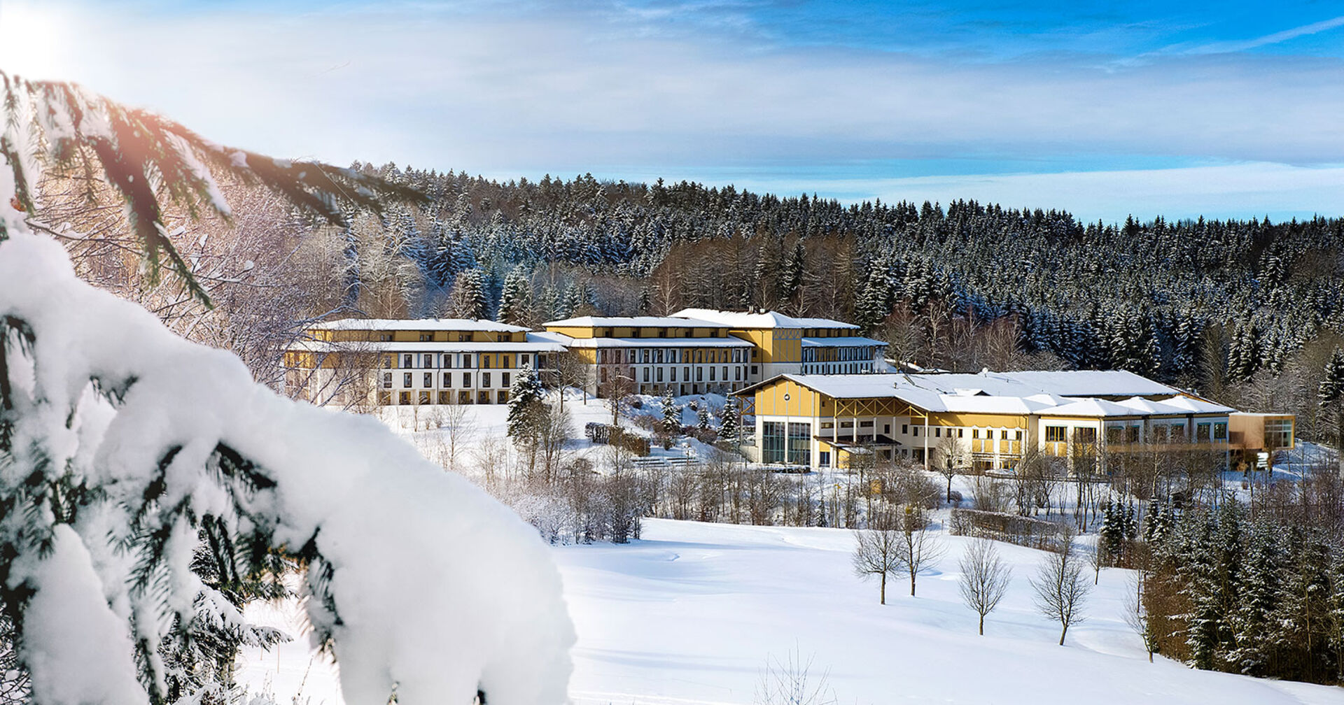 Außenansicht vom Aldiana Club Ampflwang im Winter | Credit: Aldiana Club Ampflwang/Photo Lounge