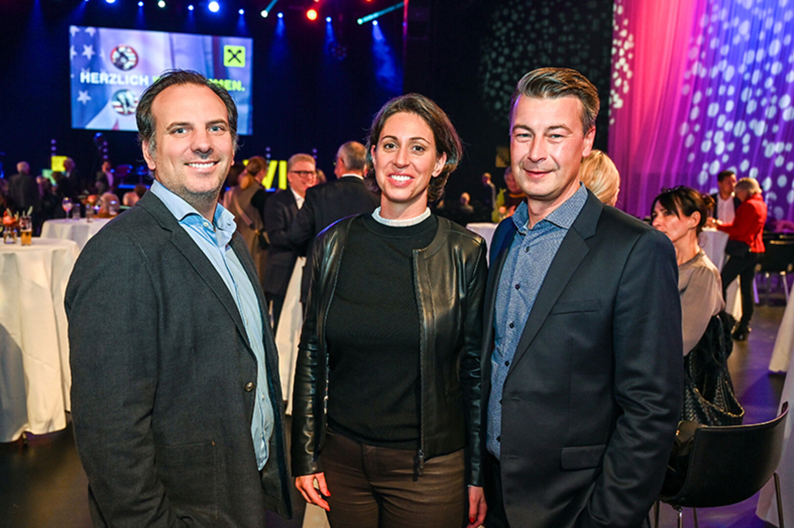GF Marius Amann (DachMarke), GF Sabrina Huber (Huber Transporte) und GF Jürgen Winder (Meusburger Immobilien) (v. li.)
