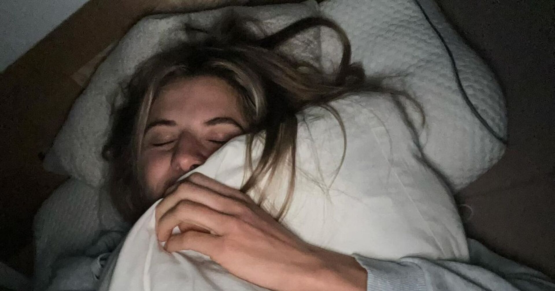 Alina Meier in ihrem Bett