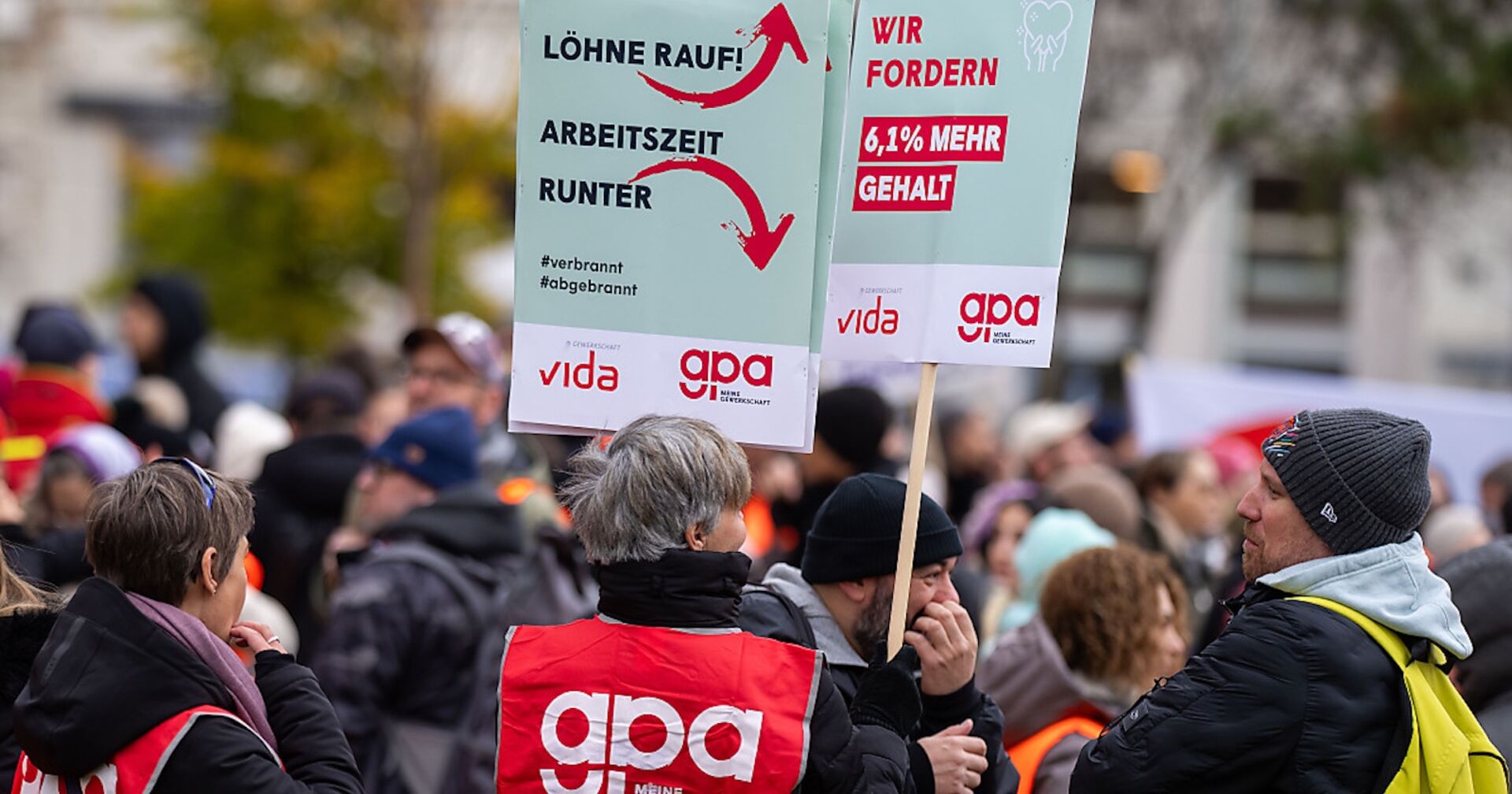 Für mehr Geld geht die GPA jetzt auf die Straße.